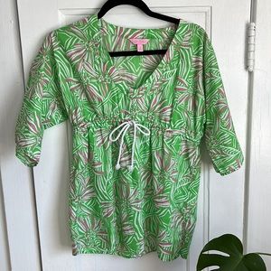 Lilly Pulitzer Floral Tie Tunic Top